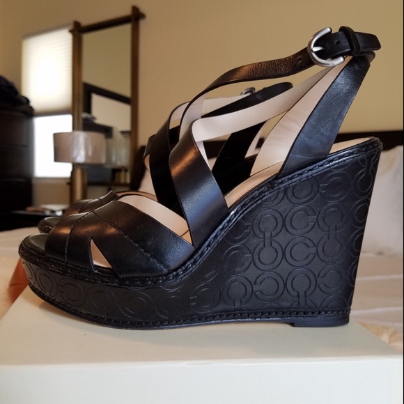 Coach Madeline Vachetta leather platform sandals - Picture 3 of 8